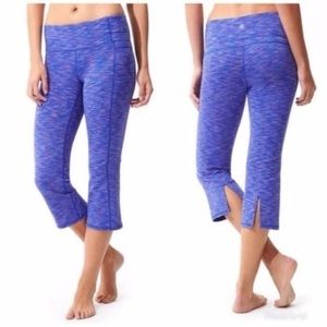 Athleta‎ Energy Power Up Capri Purple Space Dye Size Medium